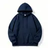 Sudadera casual minimalista estilo americano para hombre, nueva marca de moda 2026, corte holgado, versátil, sudadera con capucha casual pullover para hombre