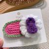Corea del Sur Dongdaemun nuevo tejido a mano lana Flor pasador lindo niña flequillo clip lateral tocado accesorios para el cabello