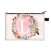 Bolsa Cosmética Estampada a Doble Cara con Letras A- Z Transfronteriza Patrón de Letras Bolsa con Cremallera Bolsa de Muestra Bolsa de Almacenamiento para Viaje