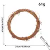 Anillo de Ratán de Rama Seca DIY Transfronterizo Material Tejido Guirnalda de Pascua Anillo de Ratán Floristería Anillo de Ratán Decoración Accesorios de Anillo Desnudo