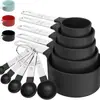 Venta Caliente de Amazon Juego de Tazas y Cucharas Medidoras de Acero Inoxidable y Plástico Set de 10 Piezas Herramientas para Hornear Utensilios de Cocina Hogar