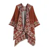 Chal de Viaje del Noroeste de Chuanxi Estilo Étnico Paisaje Pueblo Jacquard Capa Atmósfera para Fotos Ropa Exterior Cálida Más Vendido