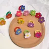 Anillo de Flor Tejido de Lana Hecho a Mano Transfronterizo de Amazon Anillo Lindo Corazón de Chica de Primavera Accesorios Versátiles de Color Contrastante