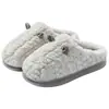 Chinelos de algodão masculinos para outono e inverno de 2026, novos chinelos de algodão pelúcia quentes com sola grossa para casa e interior para homens no inverno