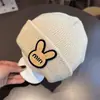 Chapéu Coreano para Bebê Primavera & Outono Inverno Fofo Super Fofo Lã Tricotada Proteção de Orelha com Touca para Manter Aquecido