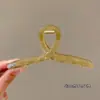 2025 Novo Grampo de Cabelo de Alto Padrão com Temperamento Grampo de Cabelo para a Parte de Trás da Cabeça Grampo de Cabelo Feminino Outono Coreano Grande Volume de Cabelo Presilha Tubarão