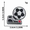 Parches Termoadhesivos Bordados de Calavera Pirata de Fútbol Parche sin Coser Parche Bordado DIY para Ropa Accesorios