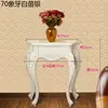 Mesa de Entrada Estilo Europeo, Gabinete de Entrada, Mesa Elegante de Pared, Consola de Entrada Semicircular, Mesa Decorativa, Diseño de Gabinete Minimalista para Vestíbulo