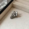 Novo Estilo Presilha de Cabelo Flor de Cristal, Presilha Lateral de Luxo Leve, Pequena Borboleta de Strass Presilha Bico de Pato