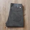 Estación europea pantalones Tencel antiarrugas sin planchar verano finos antiadherentes color gris liso cinco bolsillos de negocios rectos casuales para hombre