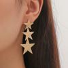 Amazon cross-border moda quente simples estrela de cinco pontas pingente personalidade tendência estrela borla brincos femininos