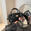 Bolsa quadrada pequena estilo ocidental, grande capacidade, portátil, casual, pequena bolsa feminina, nova bolsa crossbody de 2025