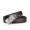 Cinturón para Hombre Casual de Negocios Doble Línea Hebilla Automática Cinturón Hebilla de Hierro Láser Cinturón para Pantalones Suministro Transfronterizo
