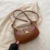 Bolso Sobaco Nuevo de Primavera 2025 para Mujer, Bolso Simple Versátil de un Solo Hombro, Diseño Nicho de Moda con Cierre, Bolso de Media Luna para Mujer