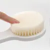 Cepillo de baño estilo japonés, cepillo exfoliante, cepillo para esquinas, cepillo de baño para el hogar con mango largo, rascador de espalda, cepillo para limpiar la espalda