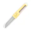 Cuchillo para Fruta de Exterior Portátil Pelador de Doble Uso Cuchillo Pequeño Multifuncional Pelador de Cocina Doméstico Cuchillo para Fruta de Acero Inoxidable