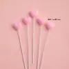 Decoración de pastel para el Día de San Valentín chino, adornos de perrito y gatito para teléfono, topper de lazo de acrílico con cinta de amor