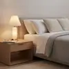 Lámpara de Mesa Moderna Minimalista Plegada, Lámpara LED de Mesita de Noche Estilo Nórdico, Lámpara de Mesa Decorativa para Dormitorio y Sala de Estar, Carga por Puerto C