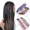 Grampo B B Transfronteiriço Fio de Ouro Brilhante Extensões de Cabelo Grampo Colorido Grampo a Laser Extensões de Cabelo Extensões de Cabelo Feitas à Mão