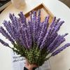 Lavanda Flor tecida à mão Flor de lã Acabado Simulação Bouquet Flor de crochê à mão Decoração de casa Ornamentos de casamento