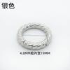 Anillo de resorte abierto giratorio Aleación de zinc Anillo llavero de círculo abierto Anillo colgante de joyería Diámetro interior 19-38 mm