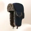Gorra de Invierno al Aire Libre Lei Feng con Logo Personalizado, Gorro Cálido de Algodón, Impermeable, Protector de Orejas, Cortavientos, Resistente al Frío, Gorra de Piloto