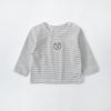 Camiseta Interior para Bebé Niño 2025 Otoño Nueva Simple Infantil Bordada de Dibujos Animados Algodón Manga Larga Camiseta Moderna t