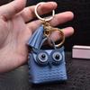 Creativo Billetero de Cuero de Búho Llavero Moda Colgante para Llave de Coche Lindo Bolsa Pequeños Accesorios Colgantes