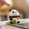 Ventas Directas de Fábrica Alcancía de Cerámica de Panda Adornos para Escritorio del Hogar Regalos de Cumpleaños y Festivos para Niñas
