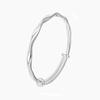 Pulsera de anillo Mobius para mujer, plata de ley 999, pulsera de plata pura, joyería de plata para mujer, regalo de cumpleaños para novia
