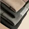 Leggings adelgazantes acanalados de rayas verticales 2025 Pantalones cálidos gruesos de invierno tipo cachemira con forro polar y pantimedias de algodón de alta elasticidad
