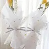 Flor de Hilo de Luna y Estrella Hilo de Empaque Tela de Fondo Floral Fotográfico Hilo Lentejuela Hilo de Luna y Estrella Hilo de Modelado para Ramo
