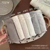 Pantaletas acanaladas suaves y texturizadas de estilo japonés para mujer, de cintura media con ribete de encaje, hipoalergénicas y cómodas, calzones de algodón 10A con entrepierna extendida