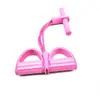 Banda Elástica de Resistência com Pedal de Pé de Quatro Tubos para Venda por Atacado para Embelezamento de Ombros e Costas, Auxílio para Abdominais, Fitness de Yoga e Treinador de Alongamento Muscular