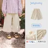 Pantalones de pana para bebé niña Jerry Estilo francés Pantalones cropped para niños Pantalones versátiles para niños pequeños Pantalones de pierna ancha para bebé de otoño