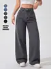Bestseller transfronteiriço: Calças jeans de cintura alta, multicoloridas e lavadas para mulheres, com design que valoriza a silhueta e comprimento até o chão, do TikTok e da Amazon