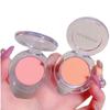 Blush Monocromático Névoa Suave Creme Reparador Facial Alto Brilho Laranja Cremoso Fragrância de Pêssego Feminina Damasco Natural Pó Nu Rouge para Estudantes Perolado