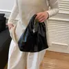 Bolso de Diseño de Nicho para Mujer Nuevo Color Puro Clásico Simple Moda Versátil Bolso de Hombro Axila Bolso Tote