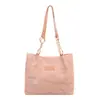 Bolsa Estampada de Grande Capacidade Feminina 2026 Novo Estilo Moda Simples Bolsa de Ombro com Corrente Bolsa Tote para Trabalho e Deslocamento Bolsa Feminina
