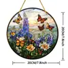Produto Acrílico Circular Suspendedo para Exterior Transfronteiriço Pingente Decoração de Arte Ornamento para Pendurar em Janela Interna
