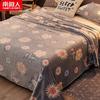 Nanjiren Cobertor de Coral Cobertor de Flanela Capa de Cobertor Duplo Inverno Forrado com Fleece Lençol de Cama Peça Única Colcha de Ar Condicionado Inverno