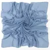 Chiffon 110 x 110cm Quadrado Grande Transfronteiriço Cor Sólida Pérola Chiffon Lenço Lenço Quadrado Malaio Cobertura de Cabeça