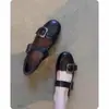 Zapatos de Ballet con Correas, Zapatos de Noche, Zapatos Planos para Mujer, Elegantes Zapatos Mary Jane con Hebilla, Estilo Francés, Adecuados para el Trabajo Diario, para Combinar con Faldas, Suaves y Femeninos