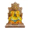Silla de Dragón de Resina Estatua del Dios Dragón con Pintura de Cobre, Estatua de Buda Rey Dragón Guangji para Uso Doméstico, Salón Budista, Decoración de Salón Ancestral, Venta al por Mayor