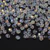 Cuentas Sueltas de Cristal de Venta Caliente Transfronterizas con Dos Extremos Puntiagudos Material para Pulsera Collar de Joyería DIY Cuentas de Vidrio de Cristal Semi-Ab