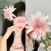 Nuevo Estilo Chino Pinza para el Cabello de Flor Rosa Suave Pinza para Moño Retro Pinza de Flor Accesorio para el Cabello de Ambiente Foto