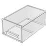 Caixa de Armazenamento Retrátil Caixa de Armazenamento para Cosméticos Gaveta Acrílica de Mesa para Papelaria Rack Transparente para Armazenamento de Máscaras