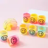 Mini Cara Sonriente Círculo Arcoíris Dibujo Animado Círculo de Resorte Círculo Mágico Apilable para Niños Puesto Callejero Más Vendido Escanear Código Juguete de Regalo Pequeño