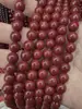 Cuentas de vidrio imitación cinabrio color original imitación coral accesorios para joyería diy cuentas de vidrio de porcelana roja productos semiacabados con cuentas