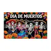 Fondo de Decoración para Festival Mexicano del Día de Muertos Transfronterizo, Fondo Fotográfico para Ambiente de Evento, Hecho a Medida, Tema Dropshipping